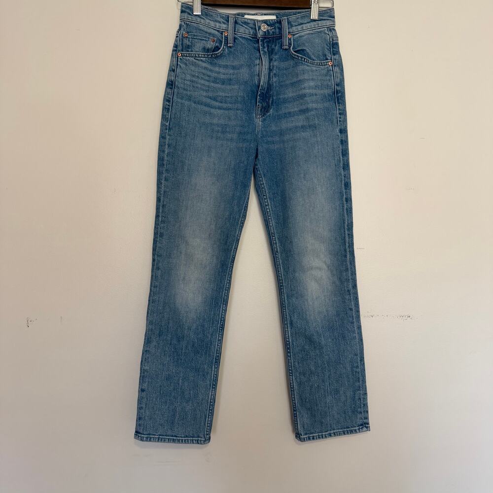 Mother Superior High Waisted Rider Ankle in Salt of the Earth Denim Jeans Sz 25